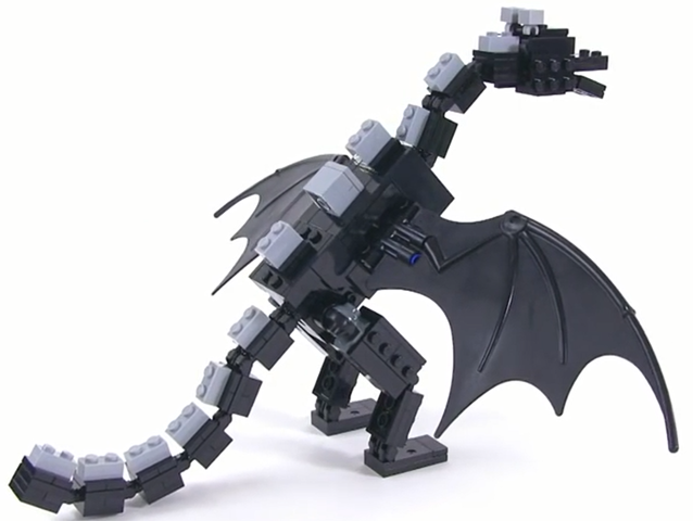 minedragon01 - Minecraft Ender Dragon, Original Version - Brick Built