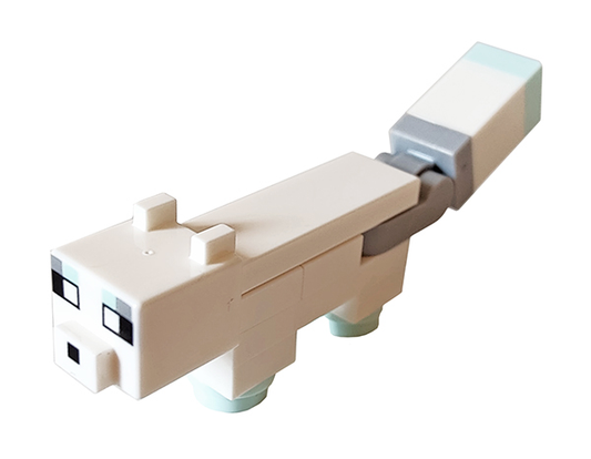 minefox03 - Minecraft Fox, Arctic - Brick Built