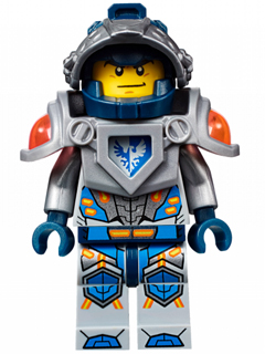 nex010 - Clay Moorington - Dark Blue Helmet, Flat Silver Visor and Armor