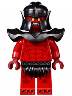 nex012 - Crust Smasher - Bare Chest, Red Legs, Black Shoulder Pads Armor