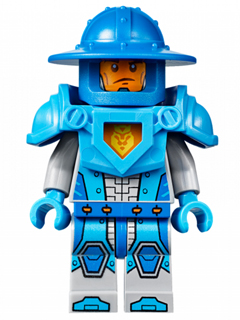 nex019 - Royal Soldier / King's Guard - Blue Helmet with Broad Brim, Dark Azure Armor and Hands