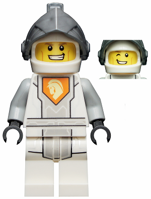 nex082 - Lance Richmond - Flat Silver Visor (Battle Suit Lance)