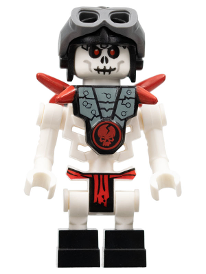 njo0030 - Frakjaw (Skulkin) - Vertical Grip Hands, Armor, Aviator Cap with Goggles