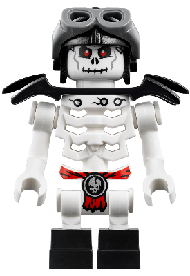 njo0244 - Frakjaw (Skulkin) - Vertical Grip Hands, Shoulder Pads, Aviator Cap with Goggles
