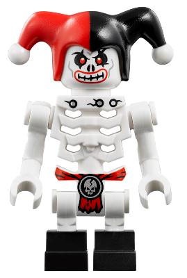 njo0247 - Krazi (Skulkin) - Vertical Grip Hands, Red and Black Jester Hat
