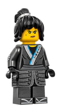 njo0321 - Nya - The LEGO Ninjago Movie, Cloth Armor Skirt, Hair, Crooked Smile / Scowl