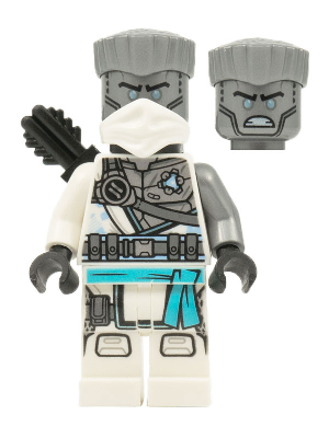 njo0687 - Zane - The Island, Mask and Hair, Quiver