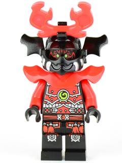 njo0075 - Stone Army Warrior - Red Face
