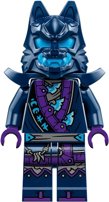 njo0851 - Wolf Mask Warrior / Wolf Mask Claw Warrior - Dark Blue and Dark Azure Mask, Shoulder Armor