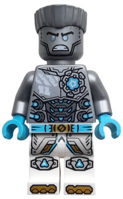 njo0922 - Zane - Dragons Rising, Flat Silver Torso, Angry