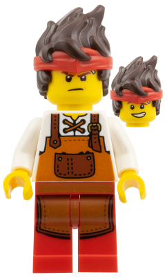 njo1008 - Kai - Blacksmith, Dark Orange Apron