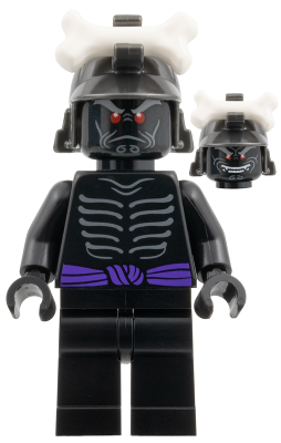 njo1016 - Lord Garmadon - Legacy, Pearl Dark Gray Helmet