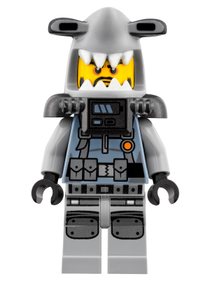 njo0353 - Hammer Head - Black Beard, Large Knee Plates