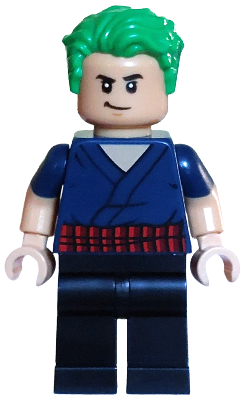 op006 - Roronoa Zoro - Dark Blue Shirt, Hair