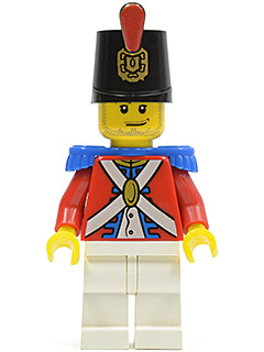 pi104 - Imperial Soldier II - Shako Hat Printed, Smirk and Stubble Beard