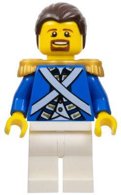 pi150 - Bluecoat Sergeant 1 - Brown Moustache and Goatee