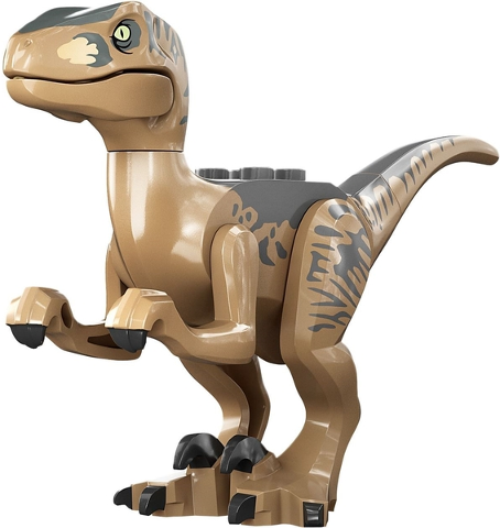 raptor15 - Dinosaur Raptor / Velociraptor with Dark Bluish Gray Back