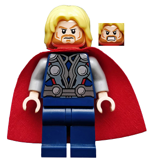 sh0018 - Thor - Starched Fabric Cape, Dark Blue Legs