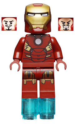 sh0036 - Iron Man - Mark 7 Armor, Small Helmet Visor, Foot Repulsors