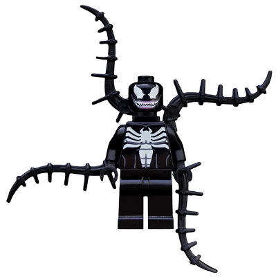 sh0055 - Venom - White Teeth Together, 4 Back Appendages Spiked