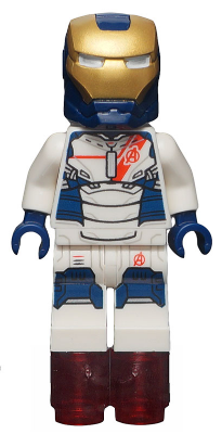 sh0168 - Iron Legion - Trans-Neon Orange Head, Helmet with Visor