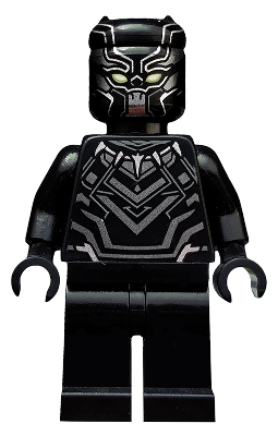 sh0263 - Black Panther - Dark Silver Armor, Yellow Eyes
