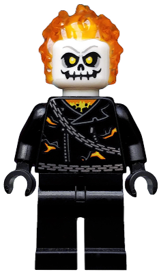 sh0267 - Ghost Rider, Johnathon 'Johnny' Blaze - White Head, Chain Belt