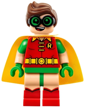 sh0315 - Robin - Green Glasses, Smile / Scared Pattern