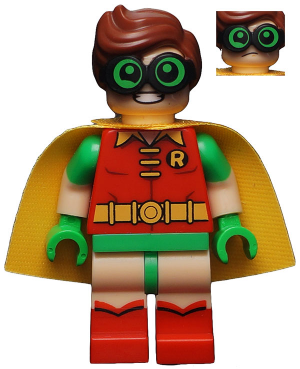 sh0341 - Robin - Green Glasses, Frown / Eyebrows Raised Pattern