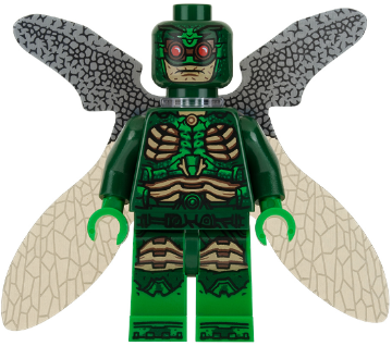 sh0433 - Parademon - Dark Green, Collapsed Wings