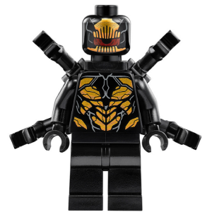 sh0505 - Outrider - Extended Arms, Torso with Long Dark Bluish Gray Tips at Neck
