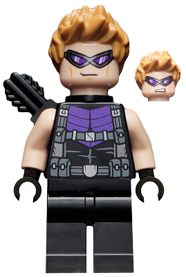 sh0626 - Hawkeye - Black and Dark Purple Suit, Quiver, Goggles