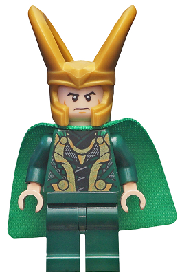 sh0644 - Loki - Spongy Cape (Juniors), Dark Green Legs