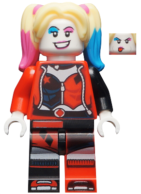 sh0650 - Harley Quinn - Bright Light Yellow Hair, Jacket Open, Corset