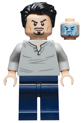 sh0666 - Tony Stark - Open Neck Shirt