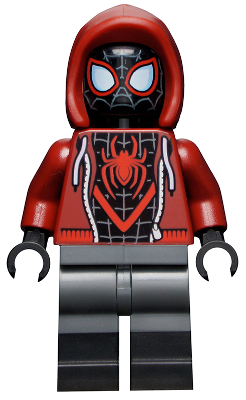 sh0679 - Spider-Man (Miles Morales) - Dark Red Hood, Black Lower Legs