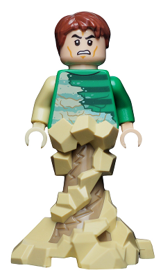 sh0685 - Sandman - Green Outfit, Tan Sand Form with Swirling Base