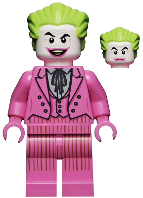 sh0704 - The Joker - Dark Pink Suit, Open Mouth Grin / Closed Mouth