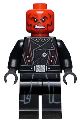 sh0750 - Red Skull - Printed Legs