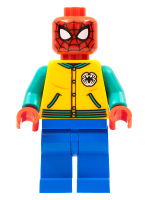 sh0757 - Spider-Man - Bright Light Orange Letter Jacket