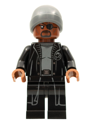 sh0758 - Nick Fury - Dark Bluish Gray Beanie