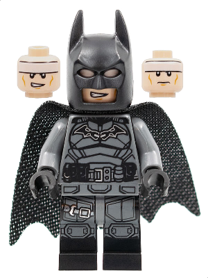 sh0786 - Batman - Dark Bluish Gray Suit, Black Belt, Black Hands, Spongy Cape with 1 Hole, Black Boots