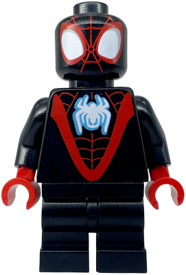 sh0867 - Spider-Man (Miles 'Spin' Morales) - Black Medium Legs, White Spider Logo