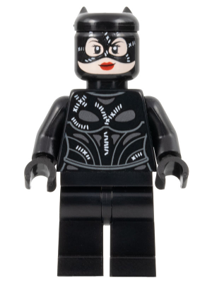 sh0885 - Catwoman - Black Stitched Suit and Mask