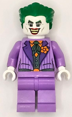 sh0903 - The Joker - Medium Lavender Suit, Dark Green Vest, Green Hair Swept Back