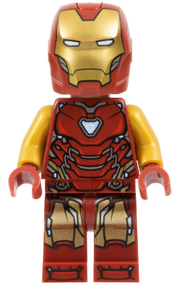sh0904 - Iron Man - Mark 85 Armor, Large Helmet Visor, Thin Red Markings on Torso