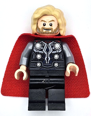 sh0915 - Thor - Spongy Cape with Single Hole, Black Legs, Bushy Hair