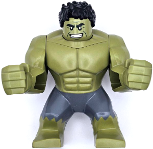 sh0932 - Hulk - Giant, Dark Bluish Gray Pants, Smile