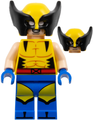 sh0939 - Wolverine - Yellow and Black Mask, Blue Hands