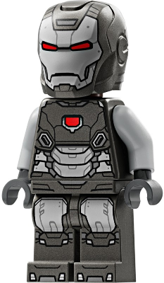 sh0944 - War Machine - Pearl Dark Gray and Light Bluish Gray Armor